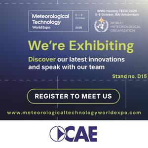 CAE en Ámsterdam para la Meteorological Technology World Expo y WMO TECO-2026