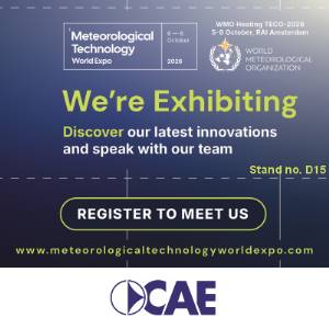 CAE in Amsterdam for Meteorological Technology World Expo and WMO TECO-2026