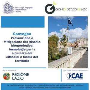 CONVEGNO: “Prevenzione e Mitigazione del Rischio Idrogeologico: tecnologie per la sicurezza dei cittadini e tutela del territorio”