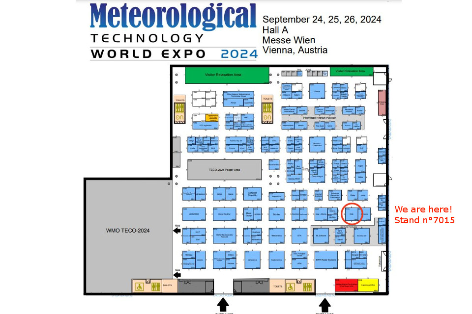 Dal 24 al 26 settembre: CAE al Meteorological Technology World Expo!